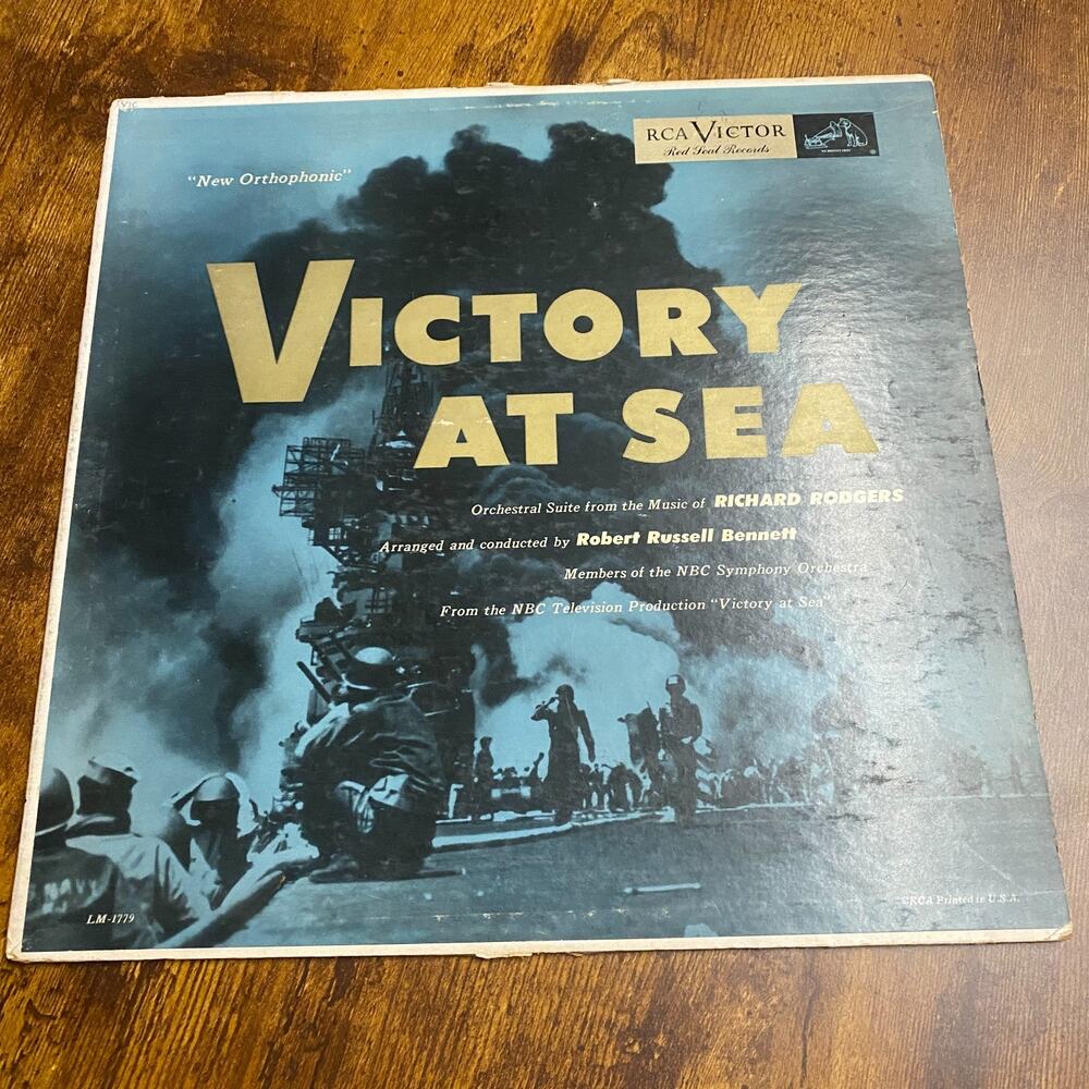 VICTORY AT SEA LP Richard Rogers - RCA Victor "Shaded Dog" LM-1779